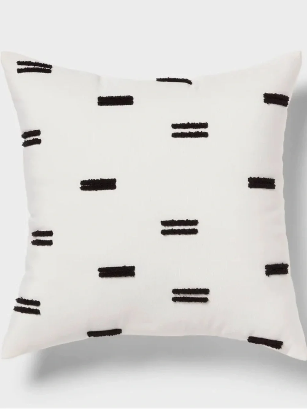 18 X 18 Decorative Black & White Pillows •Set of 2•